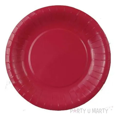 talerzyki papierowe gladkie rozowe 18 cm 6 szt