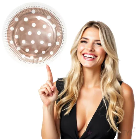 talerzyki papierowe groszki rozowe zloto godan 23 cm 6 szt