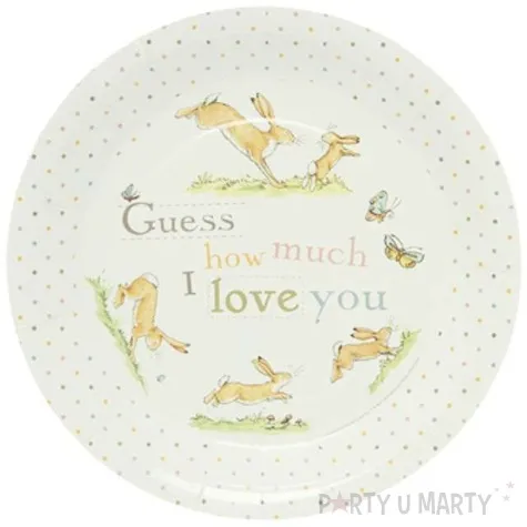 talerzyki papierowe guess how much i love you neviti 25 cm 8 szt
