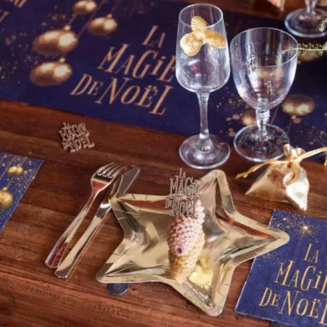 talerzyki papierowe gwiazda zlote santex 22 cm 10 szt