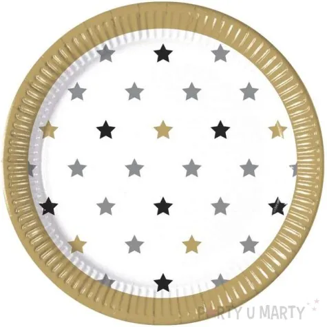 talerzyki papierowe gwiazdki procos 23 cm 8 szt