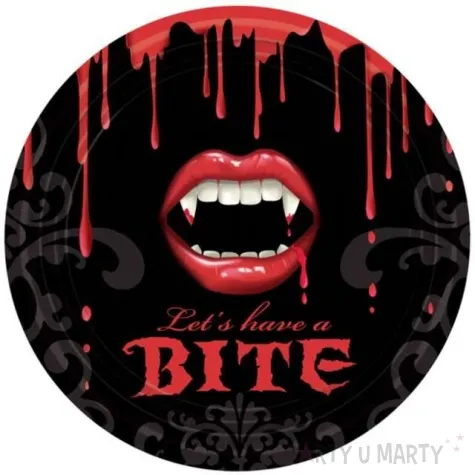 talerzyki papierowe halloween bite 23 cm 8 szt