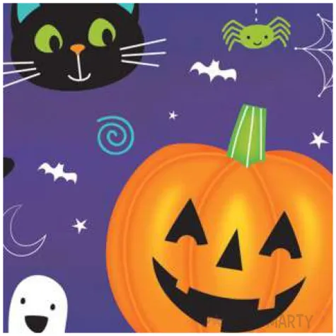 talerzyki papierowe halloween friends amscan 22 8 cm 8 szt