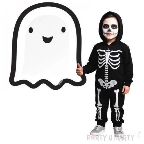 talerzyki papierowe halloween friends duchy biale amscan 18 cm 8 szt