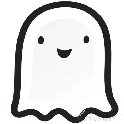 talerzyki papierowe halloween friends duchy biale amscan 18 cm 8 szt