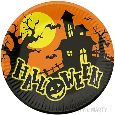 talerzyki papierowe halloween fyasa 23 cm 6 szt