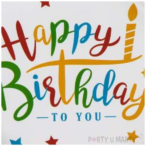 talerzyki papierowe happy birthday czakos 18 cm 6 szt