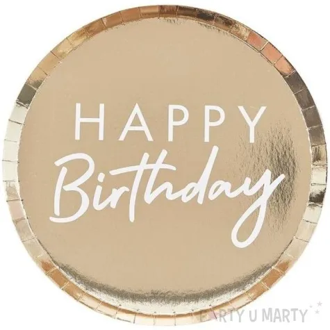 talerzyki papierowe happy birthday mix it up 24 cm 8 szt
