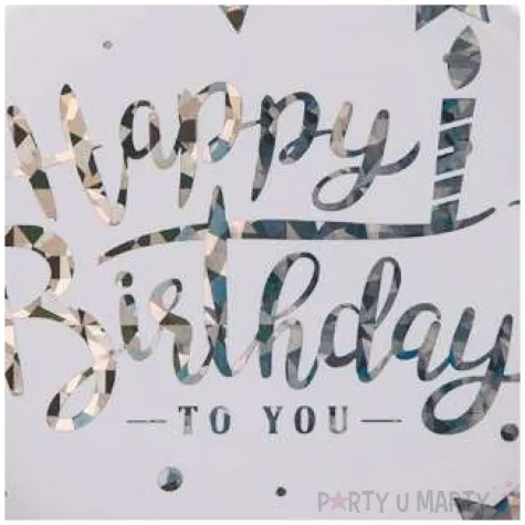 talerzyki papierowe happy birthday to you czakos 18 cm 6 szt