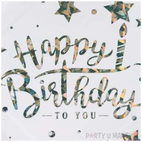 talerzyki papierowe happy birthday to you czakos 23 cm 6 szt