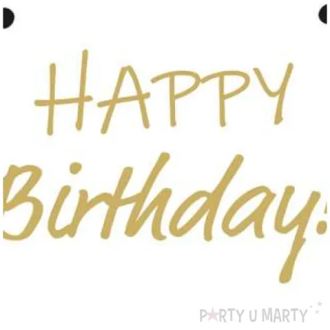 talerzyki papierowe happy birthday zlote konfetti biale kwadratowe paw 23 x 23 cm 10 szt