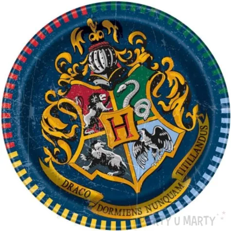 talerzyki papierowe harry potter unique 18 cm 8 szt