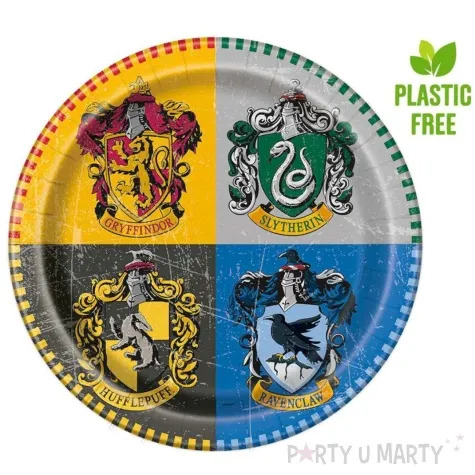 talerzyki papierowe harry potter unique 23 cm 8 szt