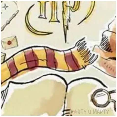 talerzyki papierowe harry potter unique 23 cm 8 szt