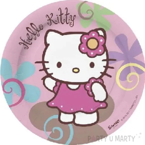 talerzyki papierowe hello kitty 18 cm 10 szt
