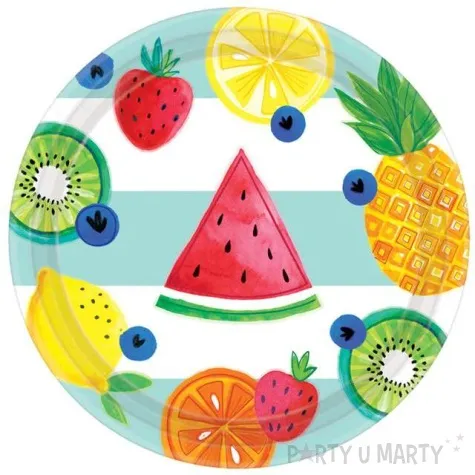 talerzyki papierowe hello summer amscan 18 cm 8 szt