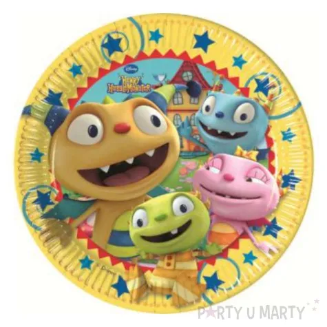 talerzyki papierowe henry huggle monster 23 cm 8 szt