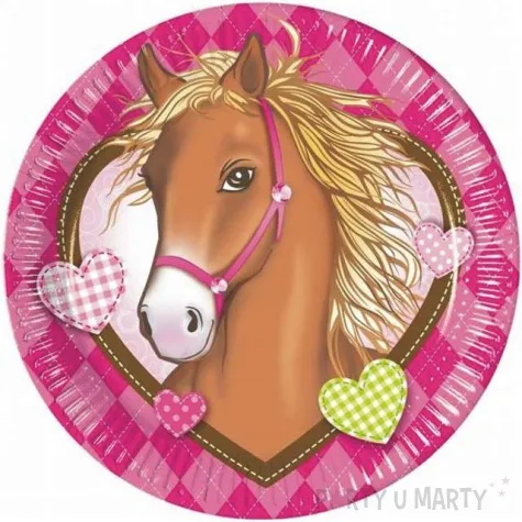 talerzyki papierowe horses procos 23 cm 8 szt
