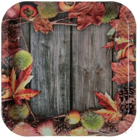 talerzyki papierowe jesien santex 23 cm 10 szt