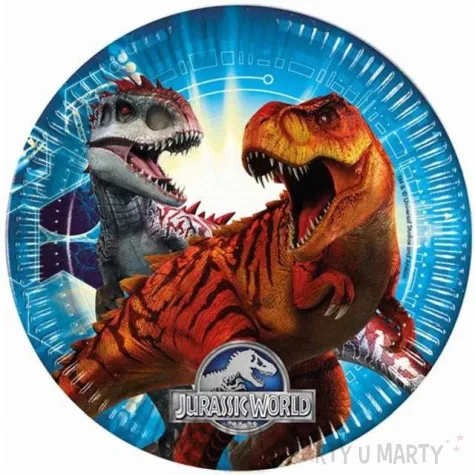 talerzyki papierowe jurassic park procos 23 cm 8 szt