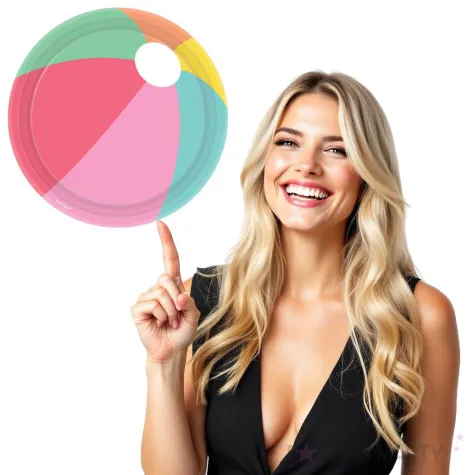 talerzyki papierowe just chillin pilka plazowa amscan 22 8 cm 8 szt