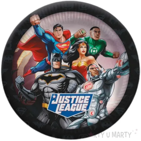 talerzyki papierowe justice league party factory 23 cm 10 szt