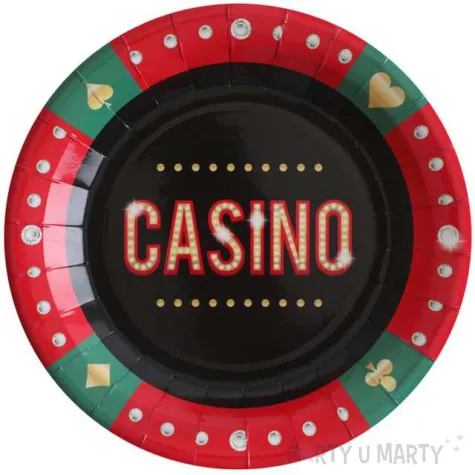 talerzyki papierowe kasyno santex 22 5 cm 10 szt