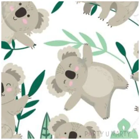 talerzyki papierowe koala amscan 22 8 cm 8 szt