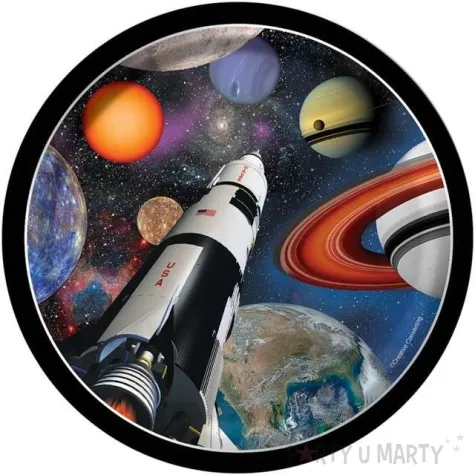 talerzyki papierowe kosmos creative converting 18 cm 8 szt