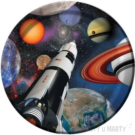 talerzyki papierowe kosmos creative converting 23 cm 8 szt