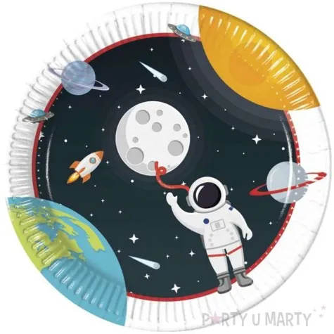 talerzyki papierowe kosmos outer space procos 23 cm 8 szt