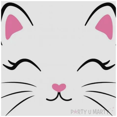 talerzyki papierowe kotek bialy congee 18 cm 6 szt