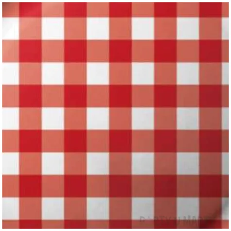 talerzyki papierowe kratka czerwony fsopakowania 23 cm 8 szt