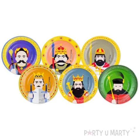 talerzyki papierowe krolewska impreza godan 18 cm 6 szt