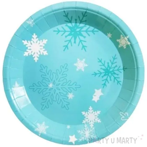 talerzyki papierowe ksiezniczka lodu blekitny jix 23 cm 6 szt