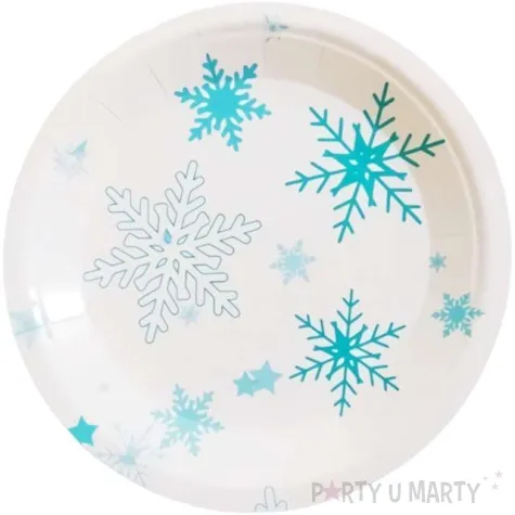 talerzyki papierowe ksiezniczka lodu jix 17 5 cm 6 szt