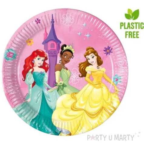 talerzyki papierowe ksiezniczki disneya procos 20 cm 8 szt