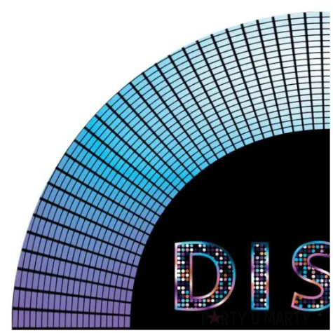 talerzyki papierowe kule disco party congee 18 cm 6 szt