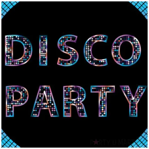 talerzyki papierowe kule disco party congee 18 cm 6 szt