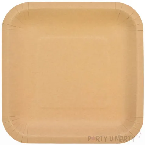 talerzyki papierowe kwadratowe kraftowy arpex 18 cm 8 szt