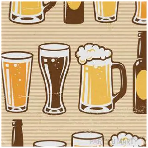 talerzyki papierowe kwadratowe piwo creativeconverting 18 cm 8 szt