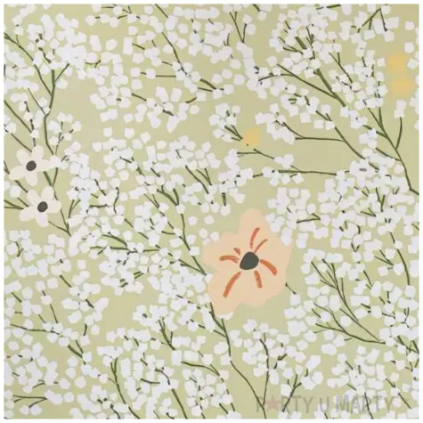 talerzyki papierowe kwiaty ginger ray 25 cm 8 szt