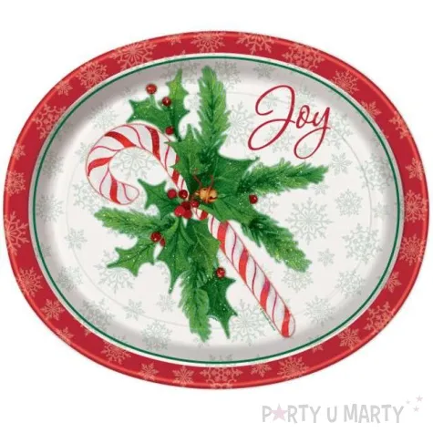 talerzyki papierowe laska cukrowa owal unique 30 cm 8 szt