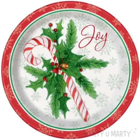 talerzyki papierowe laska cukrowa unique 23 cm 8 szt