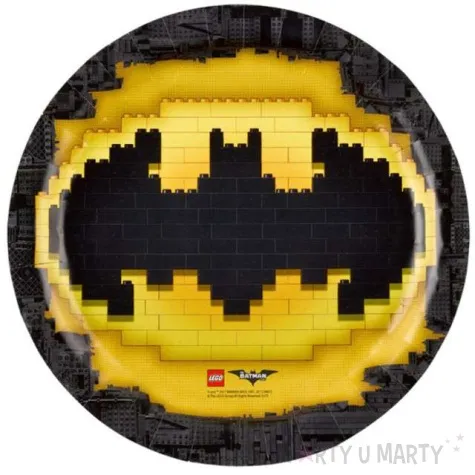 talerzyki papierowe lego batman 23 cm 8 szt