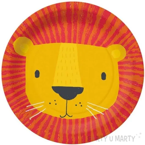 talerzyki papierowe lew paw 18 cm 10 szt