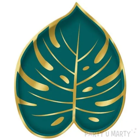 talerzyki papierowe liscie palmy key west amscan 22 cm 8 szt