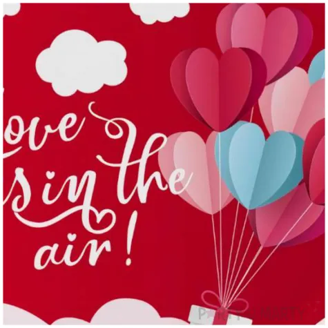 talerzyki papierowe love is in the air czerwony godan 18 cm 6 szt
