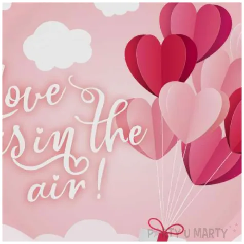 talerzyki papierowe love is in the air rozowy godan 18 cm 6 szt