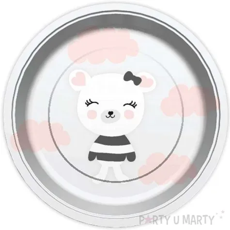 talerzyki papierowe lovely friends mis godan 23 cm 6 szt